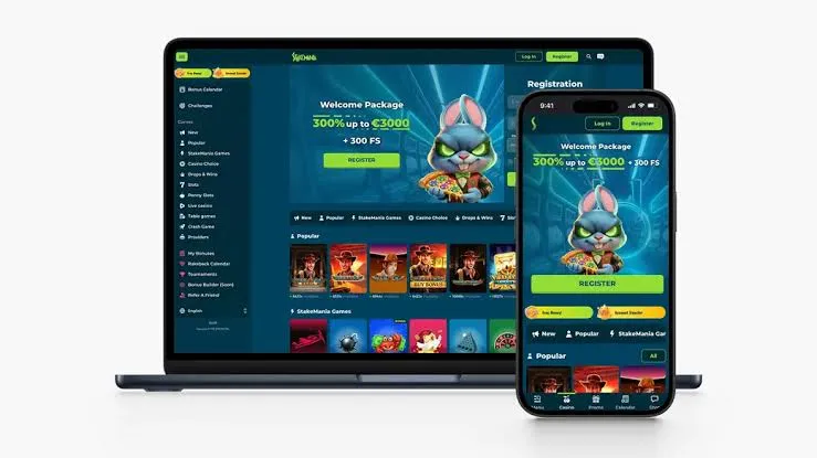 StakeMania Casino App-Screenshot